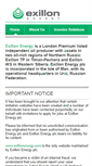 Mobile Screenshot of exillonenergy.com